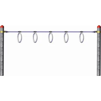 Plotový sloupek Haiger ručkovací kruhy, pro ocelové sloupky