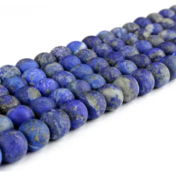 Korálek Přírodní lapis lazuli - matný - ∅ 8 mm - 1 ks