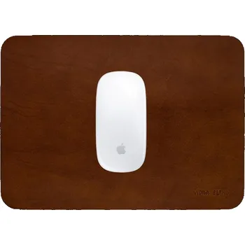 Podložka pod myš KOŽENÁ PODLOŽKA POD MYŠ - HNĚDÁ Vidra Brand