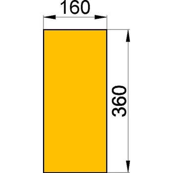 Krbová kamna Příslušenství HAAS+SOHN: Cihla č. 127; rozměr 30 x 160 x 360 mm