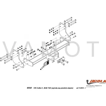 Tažné zařízení Tažné zařízení Mercedes TGE furgon (2016 a novější) (8563)