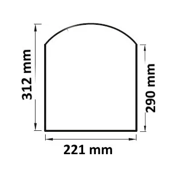 Krbová kamna Žáruvzdorné sklo do kamen Guča Arina 2, Nordica Giuletta, Violetta, Fiorella