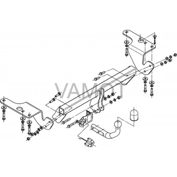 Tažné zařízení Tažné zařízení Toyota Avensis 4D (T27) (2009 a novější) (5390)