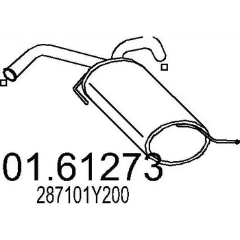 Auto-moto Zadní tlumič výfuku MTS 01.61273