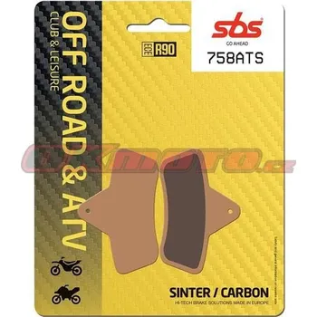 Brzdová destička Zadní brzdové destičky SBS 758ATS - Artic Cat TBX 4x4, 400ccm - 04>