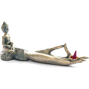 Aroma lampa AWM, Ltd, S3 8AL Antický stojan - Buddha s dlaní 25 cm