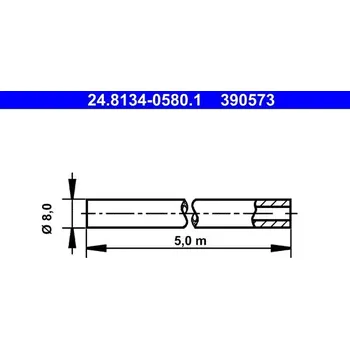 Brzdová hadice Brzdové potrubí ATE 24.8134-0580.1