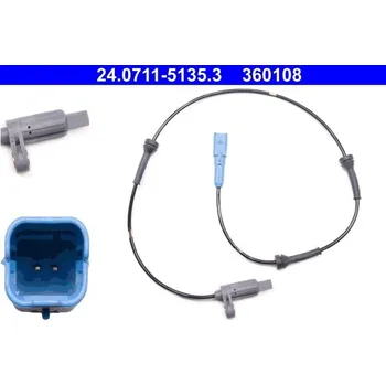 ABS Snímač, počet otáček kol ATE 24.0711-5135.3