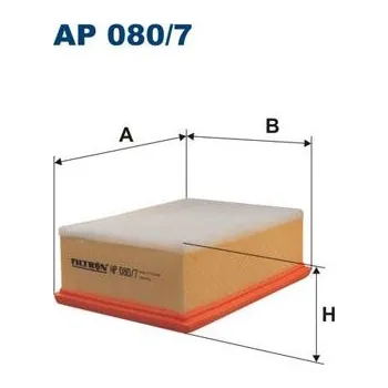 Vzduchový filtr Vzduchový filtr FILTRON AP 080/7