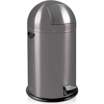 Odpadkový koš HTI Odpadkový koš s kovovou vložkou - nášlap šedý MC-7152-8