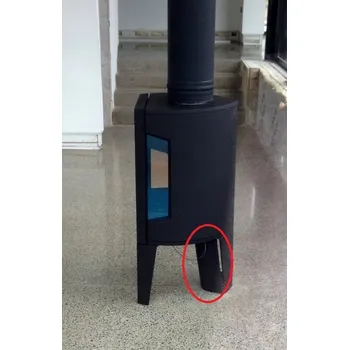 Krbová kamna JOTUL Kryt externího přívodu vzduchu F 163 černý lak