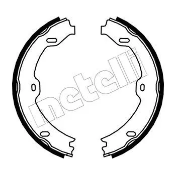 Brzdový systém Sada brzdových čelistí, parkovací brzda METELLI 53-0243