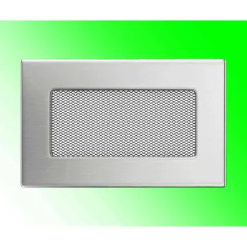 Krbová obestavba KRATKI Mřížka 11x17 nerez - ventilační krbová mřížka