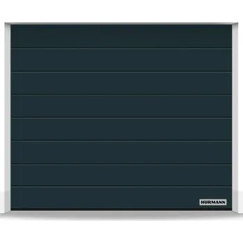 Hörmann Hormann garážová sekční vrata Woodgrain RAL 7016 antracitová šedá s pohonem ProLift 700 Rozměr vrat: 2375 x 2000 mm