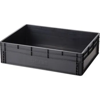 Přepravka na jídlo HTI Plastová EURO přepravka 800x600x220 mm - ESD MC-3869-ESD