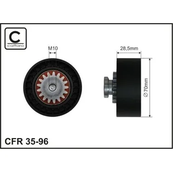 Auto-moto Napínací kladka, žebrovaný klínový řemen CAFFARO 35-96