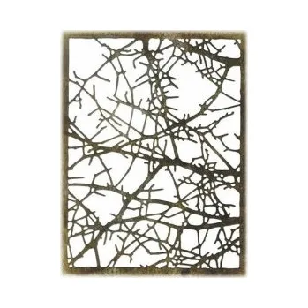 Řezačka papíru SIZZIX Thinlits vyřezávací kovové šablony - zamotané větvičky