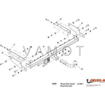 Tažné zařízení Tažné zařízení Renault Thalia (2000 - 2008) (5358)