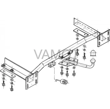 Tažné zařízení Tažné zařízení Dodge Caravan/Grand Caravan (1995 - 2001) (4891)