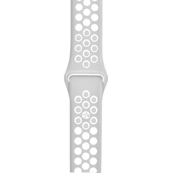 Příslušenství k chytrým hodinkám Silikonový sportovní řemínek 22mm pro hodinky Samsung / Huawei / Xiaomi / Garmin Barva: Šedá/bílá, Typ: 4