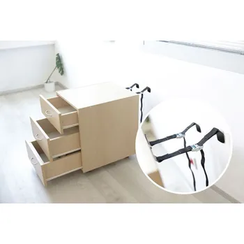 Dětská zábrana ZOPA Popruhy proti pádu nábytku, black