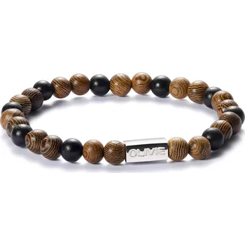 Prsten Olivie Korálkový náramek WOOD XL 7002 Ag 925; ≤6,1 g.