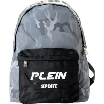 Městský batoh PLEIN SPORT Army Grey batoh Černá