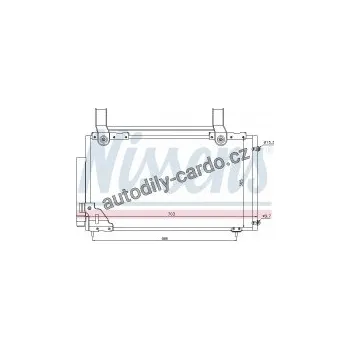 Chladič motoru Chladič klimatizace NISSENS 94735