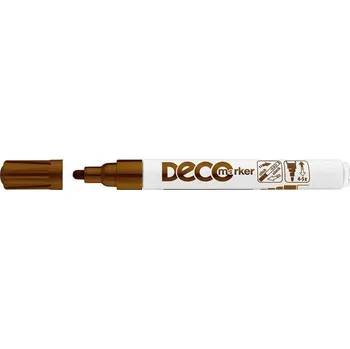 Lakový popisovač Decomaker, hnědá, 2-4mm, ICO