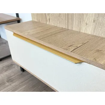 Nábytkové kování In-Design Nábytková úchytka Kika matná zlatá VPP Rozměr úchytky (mm): 296