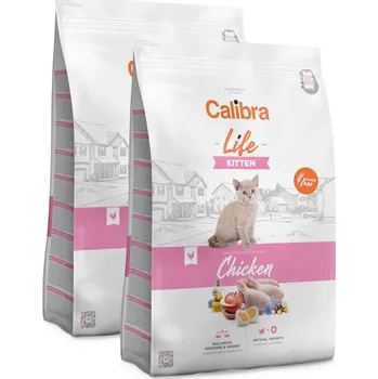 Krmivo pro kočku 2x Calibra Cat Life Kitten Chicken 6 kg