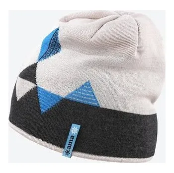Čepice Dětská pletená merino čepice Kama B95 tmavě šedá