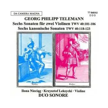 Zahraniční hudba 2CD Georg Philipp Telemann: 6 Sonaten F.2 Violinen Twv40 Nr.101-106 2012