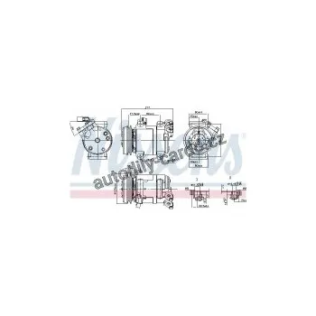 Chladič motoru Kompresor klimatizace NISSENS 890064