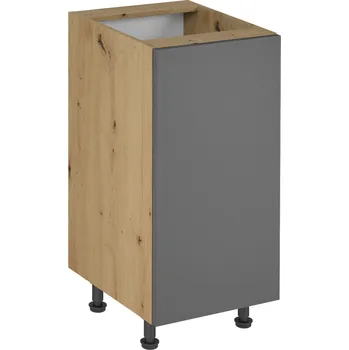 Kuchyňská skříňka Tempo Kondela Spodní skříňka, dub artisan/šedý mat, univerzálni, LANGEN D40