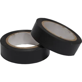 Lepicí páska TOPTRADE páska elektroizolační, černá, 15 x 0,15 mm x 10 m, set 2 ks 701422