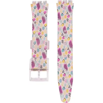 Řemínek na hodinky Plastový řemínek Ricardo 17mm (pro Swatch), barevný C3