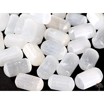 Drahý kámen Magieprirody.cz Tromlovaný kámen Selenit bílý - valounky - velikost 35 - 45 mm - Maroko #355 Množství: 1ks