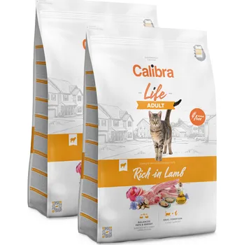 Krmivo pro kočku 2x Calibra Cat Life Adult Lamb 6 kg