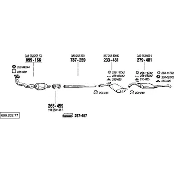 Zadní díl výfuku zadní tlumič výfuku Bosal 279-481