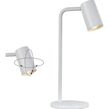 Lampička Mantra 7520 Sal, bílá stolní lampa s otočnou hlavou 1xGU10, výška 36,5cm