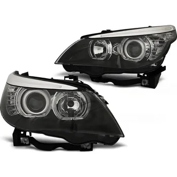 Přední světlomet Tuning Tec Přední světla BMW E60/E61 03-07 LED ANGEL EYES H7/H7 černé