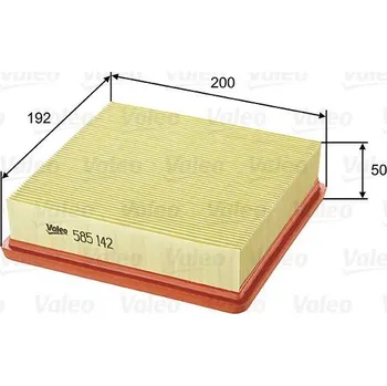 Filtr do auta Vzduchový filtr VALEO 585142