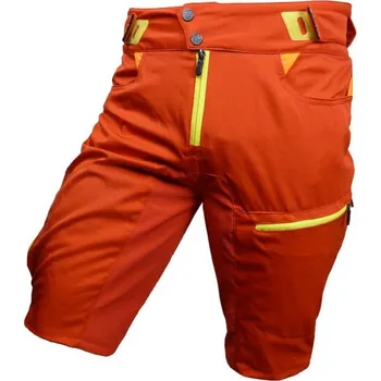 Cyklistické kalhoty kalhoty krátké pánské HAVEN SINGLETRAIL HMS červené s cyklovložkou (kalhoty krátké pánské HAVEN SINGLETRAIL HMS červené s cyklovložkou)