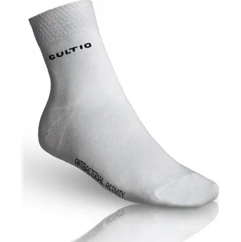 Středně snížené ponožky se stříbrem Gultio - bílé, 23-24 = EU 35-37