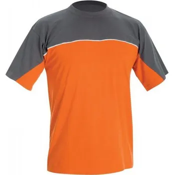 DESMAN triko - Barva Šedá/oranžová, Velikost XXXXL