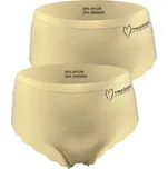 GreeNice Dámské bezešvé kalhotky Tinasan - Art.516 (Balení/2ks) Barva: Béžová, Velikost: M