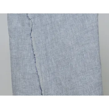 Snový svět VZOREK - Lněná látka modrá-bílá 235 cm