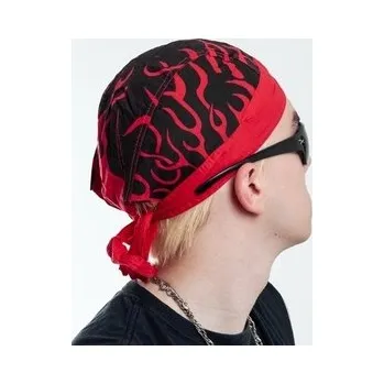 Šátek na hlavu/čepička Red Flames