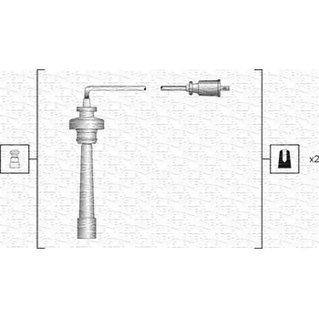 Zapalovací kabel Sada kabelů pro zapalování MAGNETI MARELLI 941318111192